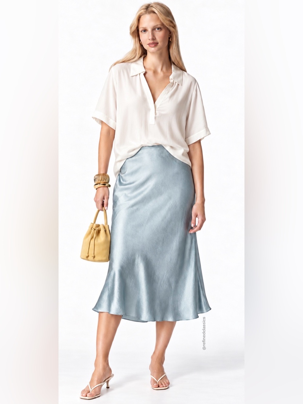 J.Crew bungalow short sleeve popover top in crepe de chine in ivory